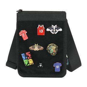 Small Pin Display Bag, Crossbody Bag Pins Organization, Stylish Badges c: